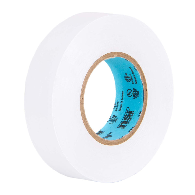 [Australia - AusPower] - NSI WW-722-GY WarriorWrap Select 7 mil Vinyl Electrical Tape, 3/4" Width, 60' Length, White 