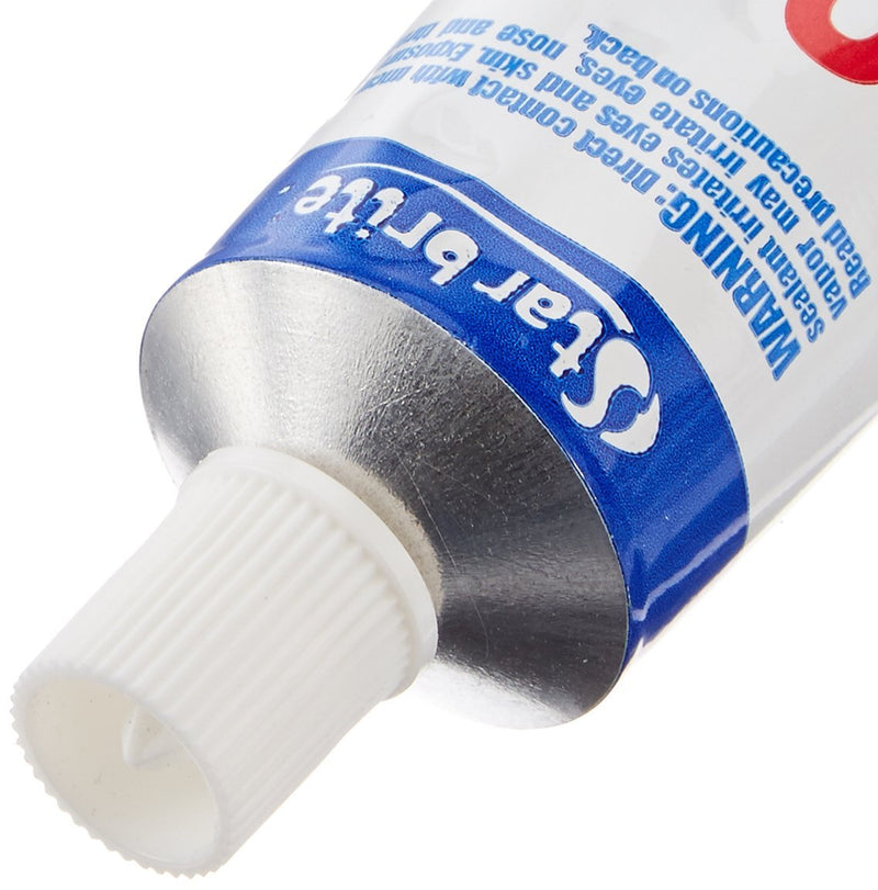 [Australia - AusPower] - STAR BRITE Marine Silicone Sealant - Waterproof, Durable, UV Resistant, for Fiberglass, Metal, Wood, Glass, Ceramic & More - White 2.8 OZ. (082101) 