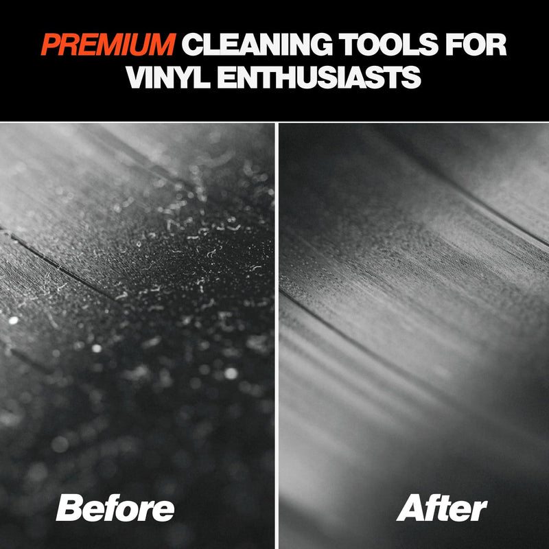 [Australia - AusPower] - Ultimate Vinyl Record Cleaning Kit | Includes: Record Cleaner, Velvet Brush, Microfiber Brush, Stylus Brush & Storage Pouch - Restore & Revive Your LPs 