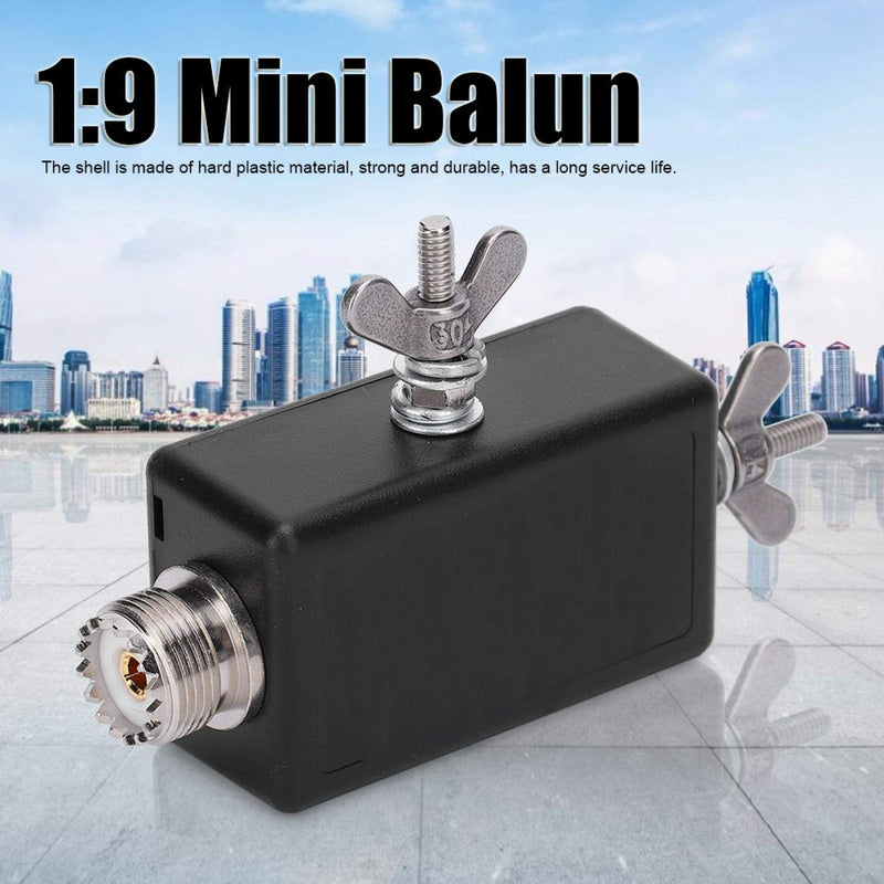 9 1 Balun, 1:1 Balun 1:9 Mini Balun, HF Mini Balun for Unbalanced Output of Sound Amplification Levels, Audio Devices, Outdoor Setting and QRP Use, Plastic Housing 1 1