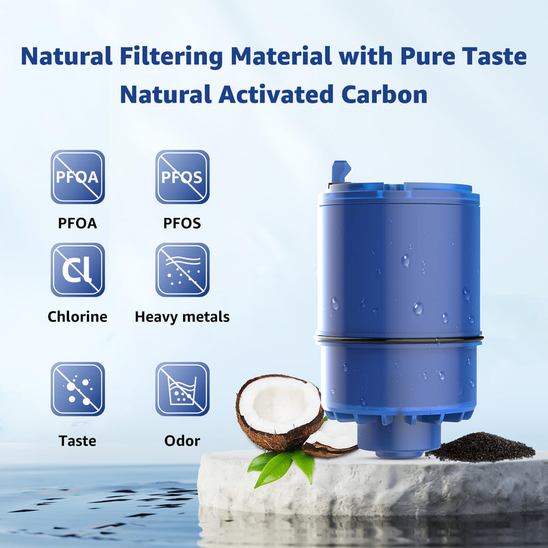 Overbest NSF Certified Water Filter, Replacement for Pur® Faucet Water Filter, Pur®PLUS Faucet Model FM-2500V, FM-3700, PFM150W, PFM350V, PFM400H, PFM450S, Pur-0A1 (Pack of 6)