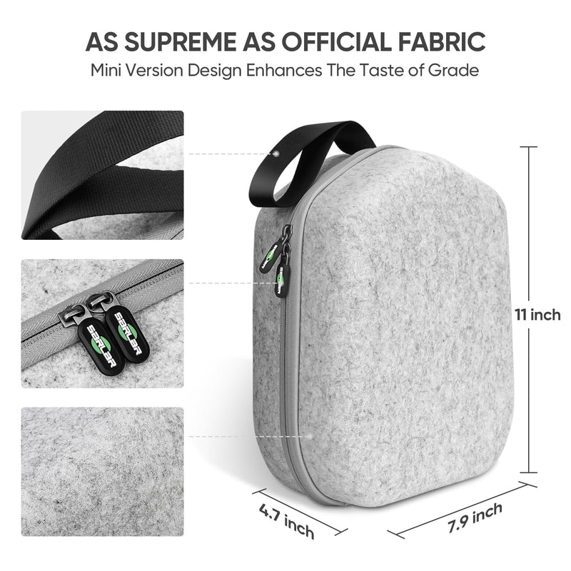 [Australia - AusPower] - Hard Carrying Case Compatible with Meta Oculus Quest 2/Quest 3/Vision Pro Original/Elite Version VR Gaming Headset and Touch Controllers Accessories, Suitable for Travel and Home Storage Medium 