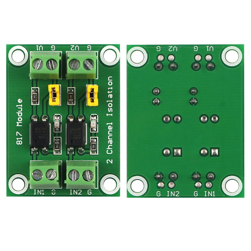 6pcs 817 Optocoupler 2-Way Voltage Insulation Board Voltage Control Switch Module, 3.6-30V Driver Photoelectric Insulated Module