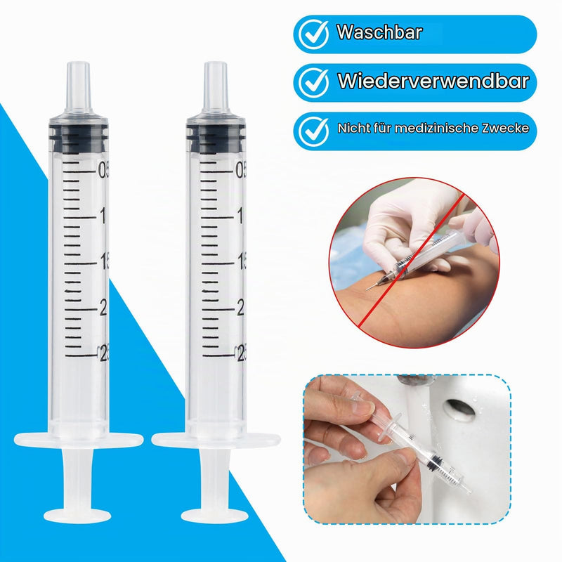 Pack of 50 Syringes, Reusable Colostrum Syringe 2.5 ml | Dosing syringe without needle, feeding syringe for small pet feeding, liquid measure syringes, laboratory, industry 2.5 ml, 50 pieces