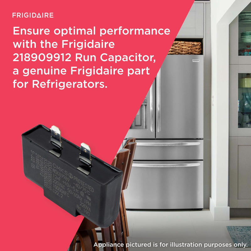 Frigidaire 218909912 Run Capacitor for Refrigerators, Black