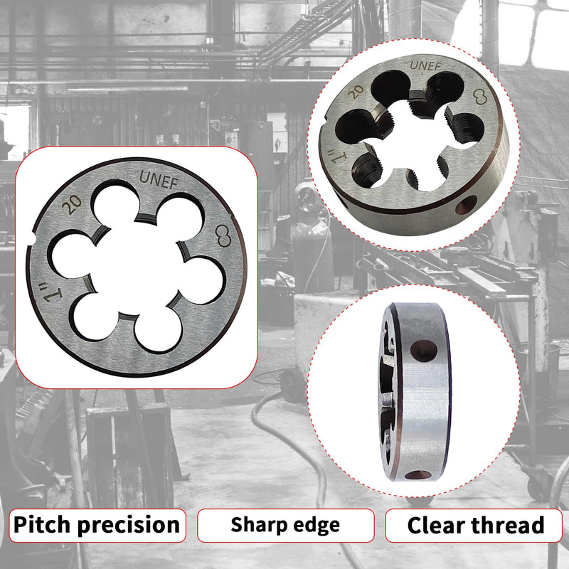 [Australia - AusPower] - 1"-20 Die UNEF 1"-20 TPI Right Hand Nominal Diameter 1" Thread Per Inch 20 Fin Thread Tolerance Grade 2B Right Hand Thread High Speed Steel HSS 1"-20 Die 