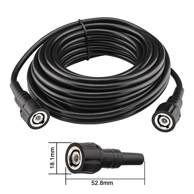 [Australia - AusPower] - RG58/U BNC Male to BNC Male Coaxial Cable 7 Meter 23 Feet Low Loss 50 Ohm Coax Cable for Ham Radio CB Radio Antenna Signal Generator Frequency Counter RF Device 7M 