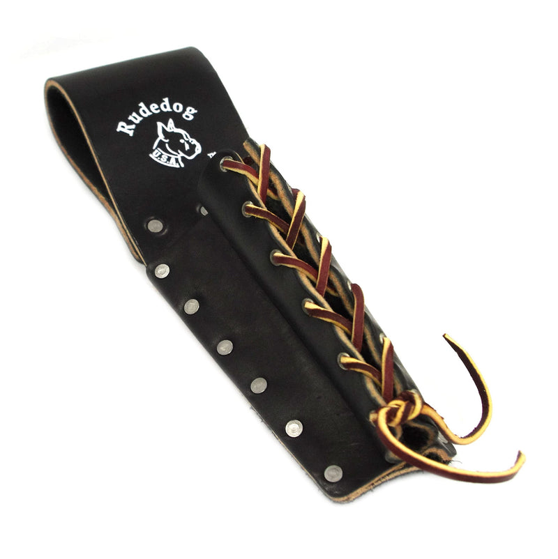 Spud Wrench and Bullpin Holder - Premium Black Leather - Rudedog USA #3017