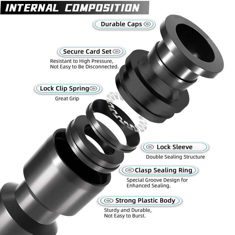 [Australia - AusPower] - 30 Pack Quick Connect 1/4" Drip Irrigation Tee Connectors, Universal Tee Fitting for 1/4 Inch Irrigation Tubing, Leak Free Fittings for Sprinkler or Drip Irrigation System 30PCS Tee Connectors 
