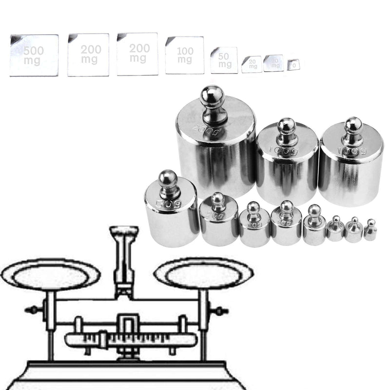 [Australia - AusPower] - 19 Pcs 10mg-200g Calibration Weight with Case for Digital Balance Scale Jewelry Science Lab 