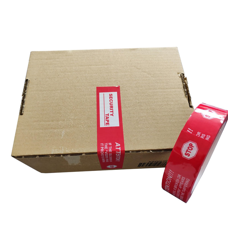 2 Rolls,1" x55 Yards Total Transfer Tamper Evident Security Packing Tape Seals (Superior Tamper Proof with Thick Void Film) 2 Rolls,1" x55 Yards