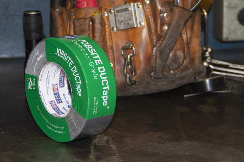 IPG JobSite DUCTape, Contractor Grade Duct Tape, 1.88" x 60 yd, Silver (Single Roll)