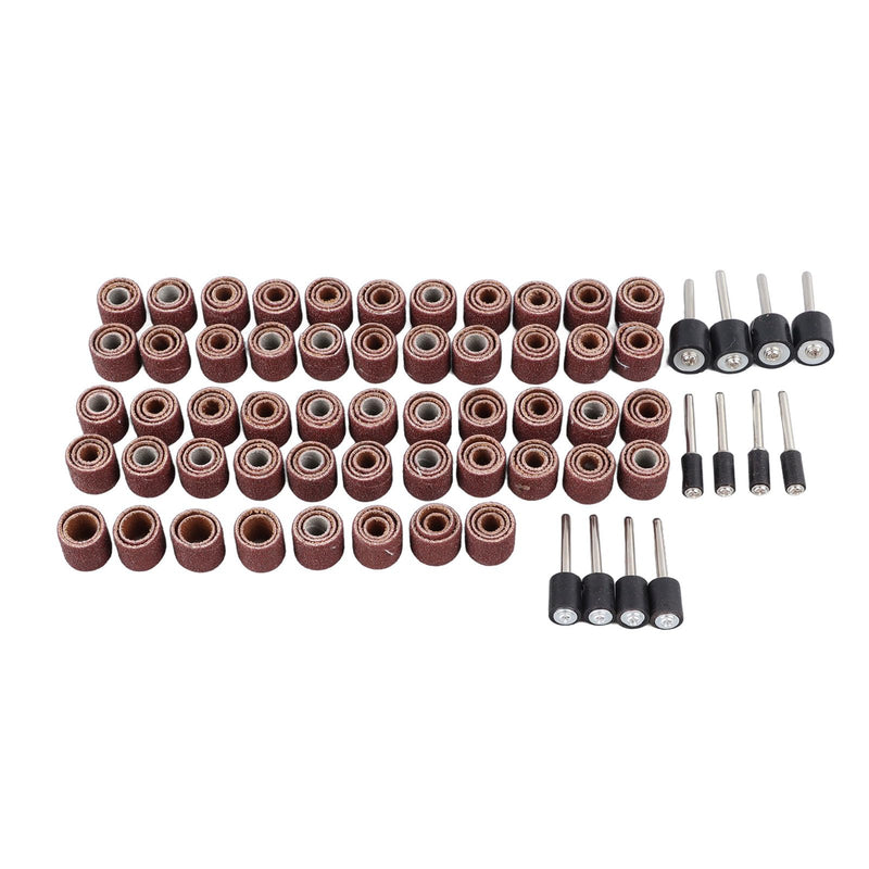 [Australia - AusPower] - Mandrel Grinding Drum Set, 168 Pieces Sanding Drum Set, Sanding Belts, Mini Drum Sander Sleeves with 12 Mandrels, Sanding Drum Mandrel Set, Drum Grinder 