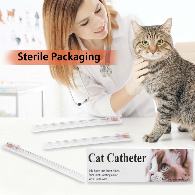 [Australia - AusPower] - 10pcs Cat-Catheter-Urethral-Veterinary-Instrument (4FR-1.3X130MM) 4FR-1.3X130MM-10PCS 