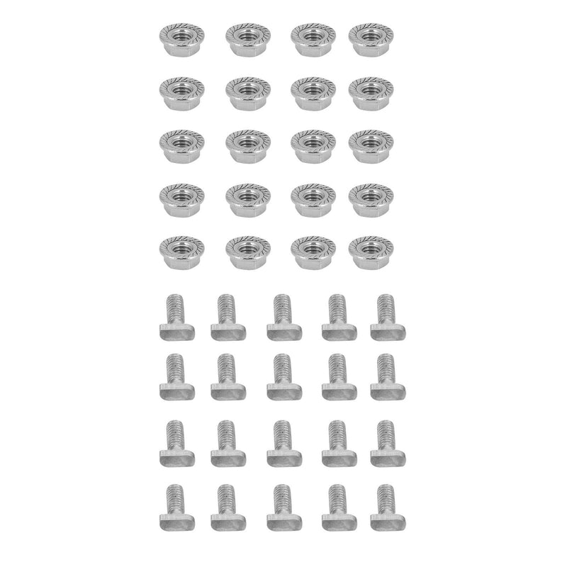 [Australia - AusPower] - Diydeg TV Mounting Hardware Kit, 304 Stainless Steel M6 Screws Bolts Nuts Kit Easy to Use for Hardware Greenhouse Supplies 