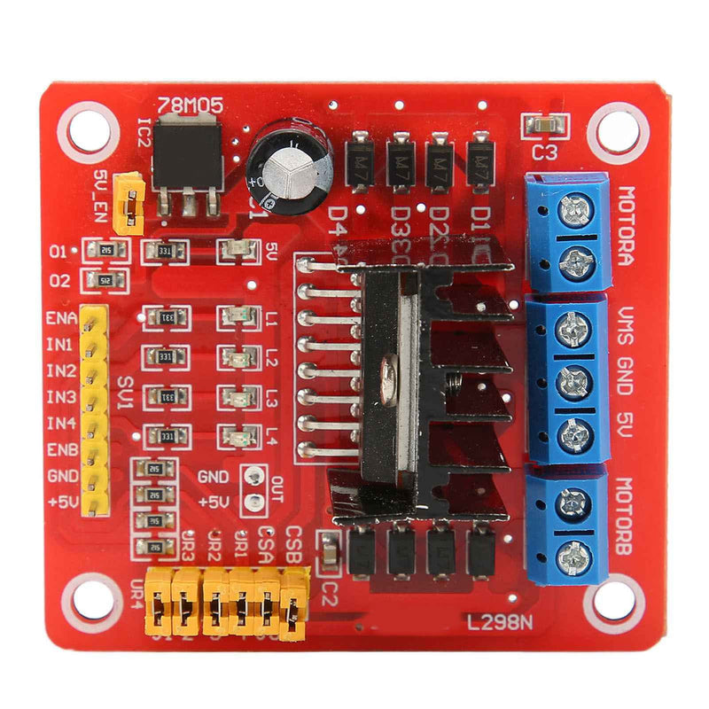 H Bridge Motor Driver, Motor Driver Module, L298N H Bridge DC Stepper Motor Driver Module Motor Controller Board, Electric Motor Controls