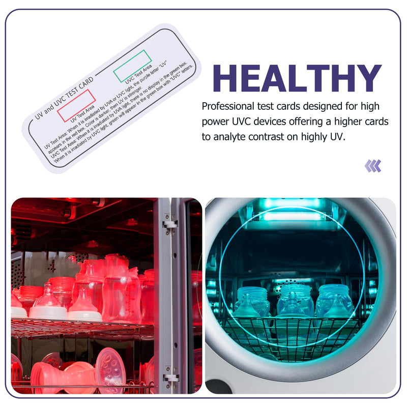 [Australia - AusPower] - Uv Test Cards for Uvc Devices Professional PVC Waterproof Test Strips Color Change Indicator for Uv Calibration and Quality Control 