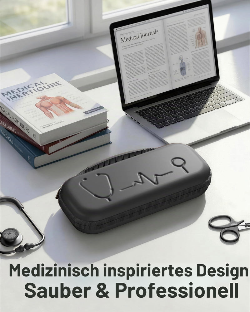 ProCase Stethoscope Bag for Medi-Inn/3M Littmann/MDF/SCIAN, Stethoscope Case Suitable for 3M Littmann Classic III Stethoscope, Medical Storage Bag for Nursing School Equipment, Black | Stethoscope Case for Littmann Classic III, Safe Protection for Stet...
