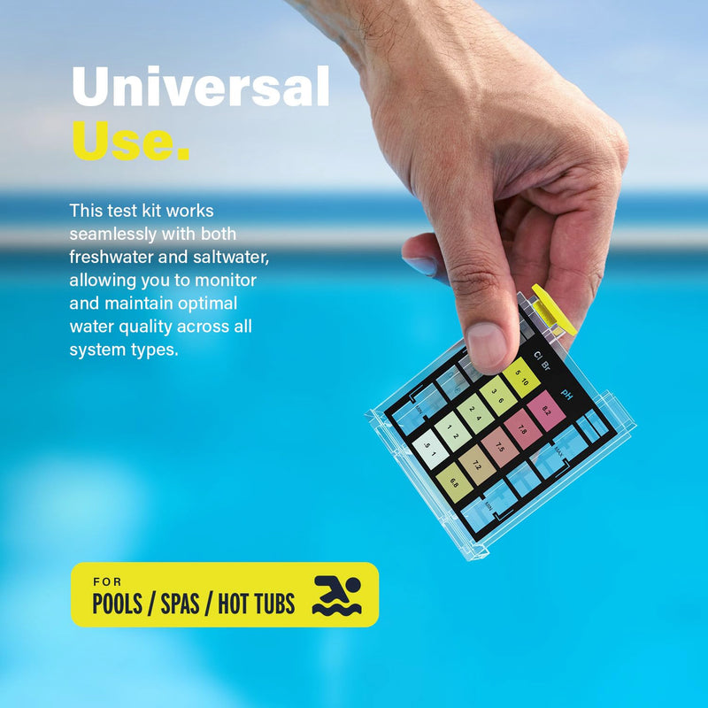 Lupo 3-in-1 Pool Test Kit | Pool Testing Kit for Residential Swimming Pools & Spas for Testing Total Chlorine, Total Bromine & pH | Pool Chemical Test for Quick & Accurate At-Home Pool Water Testing 3-in-1 Test Kit