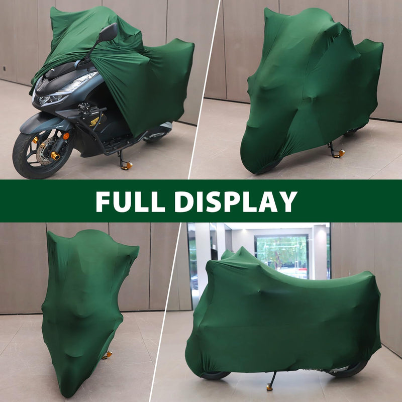 [Australia - AusPower] - WinPower Indoor Motorcycle Cover, Soft Stretch Breathable Dustproof Scratch Protection Elastic Powersports Vehicle Covers, 96inches XL(96 x 41 x 49 inches) 