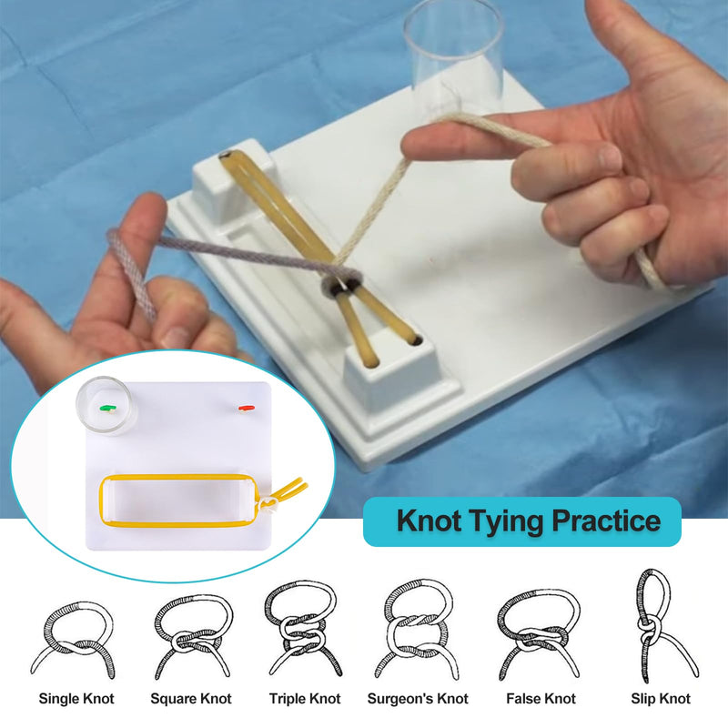 [Australia - AusPower] - Surgical Knot-Tying Practice Kit - Suture Training Tools, Master Knotting Techniques for Clinical Students & Professionals, 1 Set 