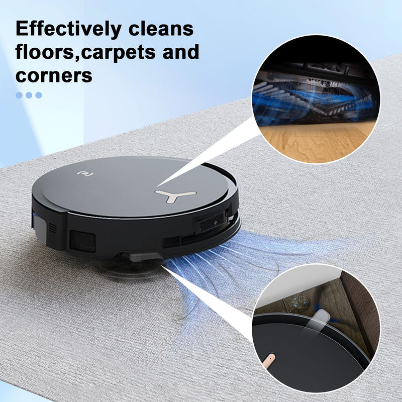 [Australia - AusPower] - 21 Pcs Spare Accessories Compatible with ECOVACS DEEBOT X8 PRO Omni/ S14 Plus Robot Vacuum and Mop Replacement Parts Includes 6 Dust Bags, 4 HEPA Filters, 6 Side Brushes, 3 Roller Mops X8 PRO OMNI/ S14 PLUS 21 PCS 