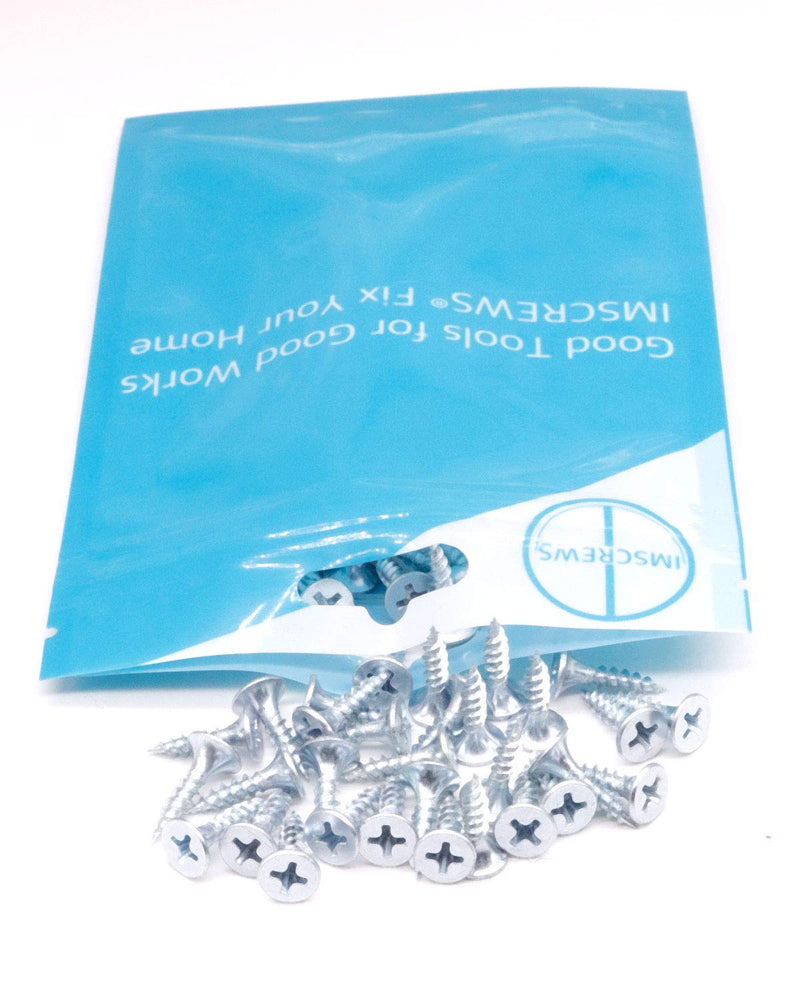 [Australia - AusPower] - 100pcs #6x5/8" Flat Head Phillips Drywall Screws Fine Thread Sharp Point Wood Screw, Carbon Steel 1022A, Zinc Coated #6 x 5/8" 100 