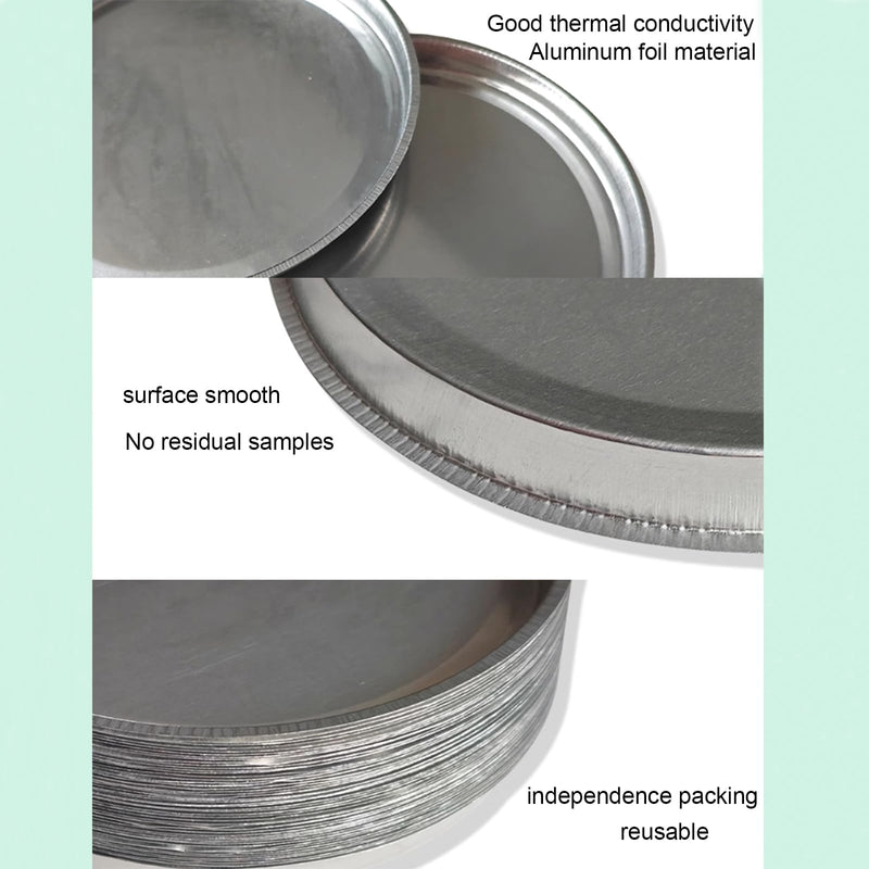 [Australia - AusPower] - Aluminum Sample Pans -90mm Disposable Weighing Dishes for Moisture Analyzer (100 Pack) 100 
