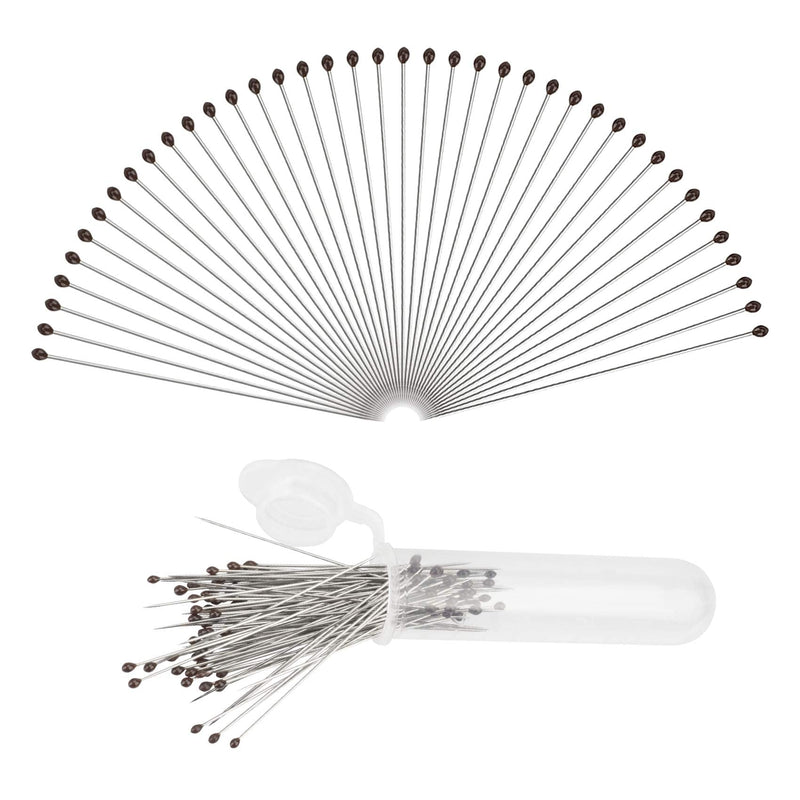 [Australia - AusPower] - OIIKI 300Pcs Stainless Steel Insect Pins, Sizes # 1 2 3 Pin Tools with Safe Hard-Plastic Storage Case for School Lab Entomology Dissection Butterflies, Dragonfly Collections (Each Size 100 Pieces) 