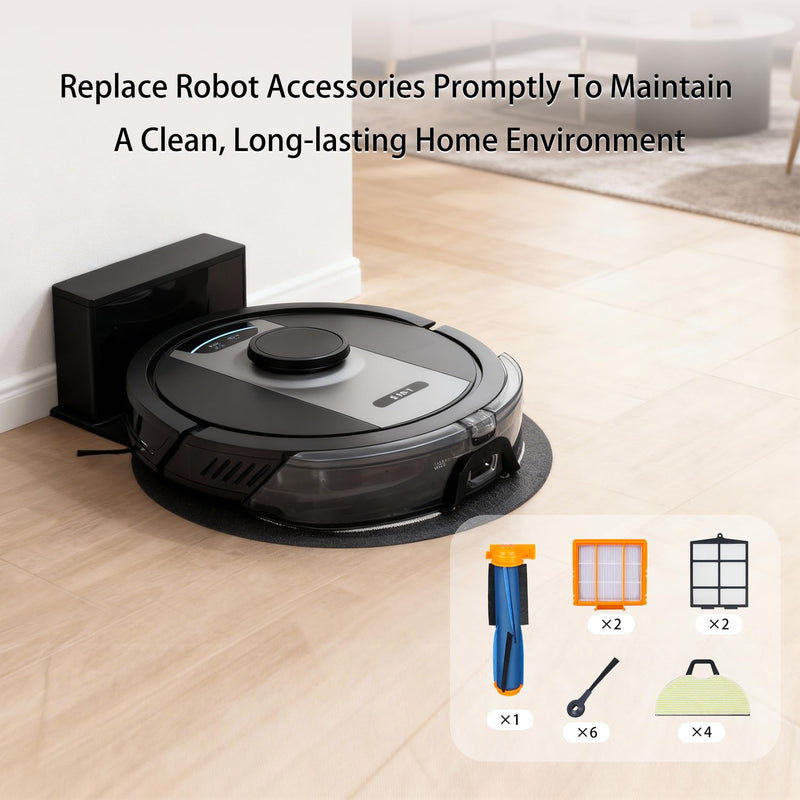Replacement Parts for Shark RV2400WD RV2402WD AV2610WA AV2630WA RV2400WS UR2450WD Matrix 2-in-1 Robot Vacuum (15 Pack) 15 Pack