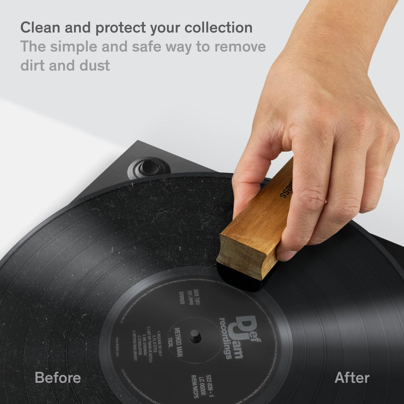 [Australia - AusPower] - Record Cleaner Brush - Vinyl Cleaner Record Brush - Velvet Vinyl Brush - Record Player Accessories - Vinyl Record Brush 