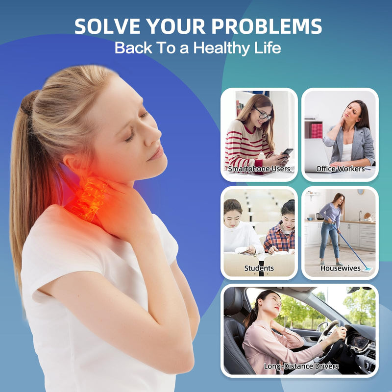 [Australia - AusPower] - Cervical Neck Traction Device for Home Use, Restore The Natural Curve of The Neck, Neck Stretcher Mochine Over Door for Neck Pain Relief. (Thin) Thin 