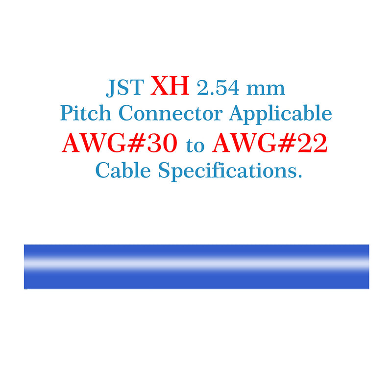 [Australia - AusPower] - JST XH 2.54 mm Pitch 2-Pin JST Wiring Connecting IC Male Plugs, Female Sockets Housing and T-shaped Crimp Terminal Connector Kit. 50 Sets/200 Pieces JST XH Connector Adapter Cable Assembly. JST-XH2.54 XH 2P 