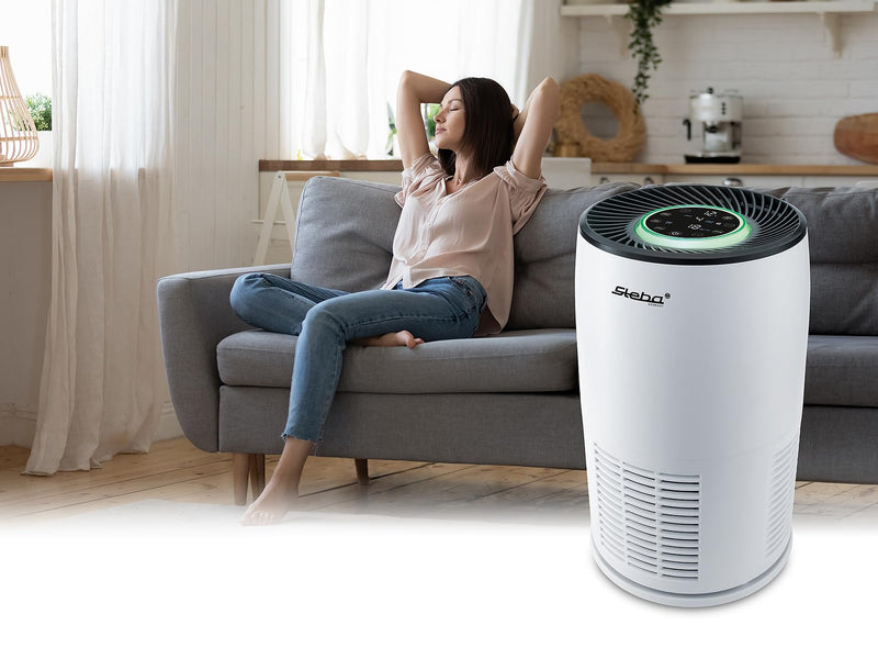 Steba HEPA Filter for Air Purifier LR 12 | HEPA filter class H13, 4-layer air filter, activated carbon filter, filters 99.95% of pollen and fine dust