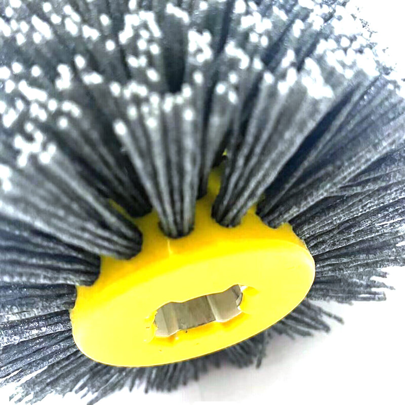 [Australia - AusPower] - JVJ Nylon Brush Polishing Grit #120 Wire Drawing Wheel Brush Polishing Brush for Satin Machine Sanding Brush Bristle Brush Grit Brush for 19 mm Diameter Wood Brushes Machine 
