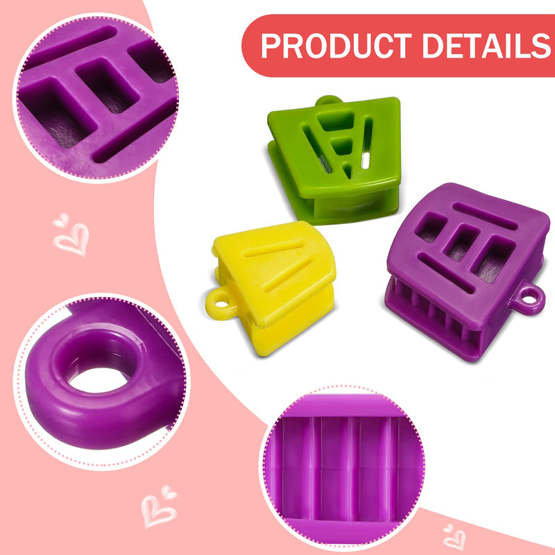 [Australia - AusPower] - Mouth Props Dental Silicone Bite Blocks, Dental Blocks Multi Size Dental Mouth Opener for Child Kids Adults Teeth Clenching, Large, Medium and Small (12 Pcs) 12 