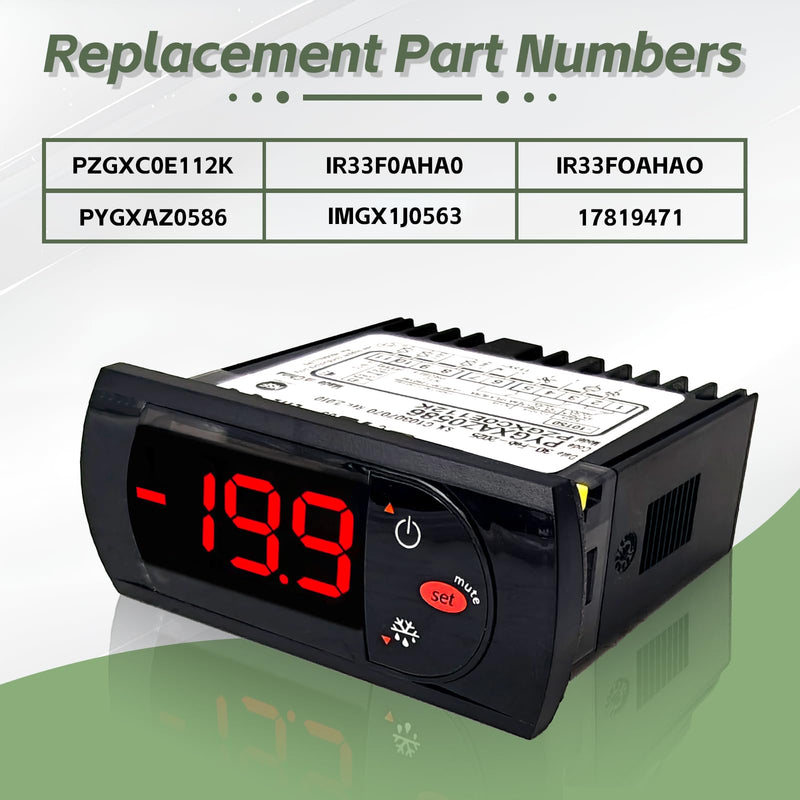 PZGXC0E112K Digit Temperature Control Thermostat with Temperature Sensor Probes 115v Fit for Carel/Main Street Equipment BMR-23-F BMR-49-F,IR33F0AHA0, IR33FOAHAO, PYGXAZ0586, IMGX1J0563, 17819471