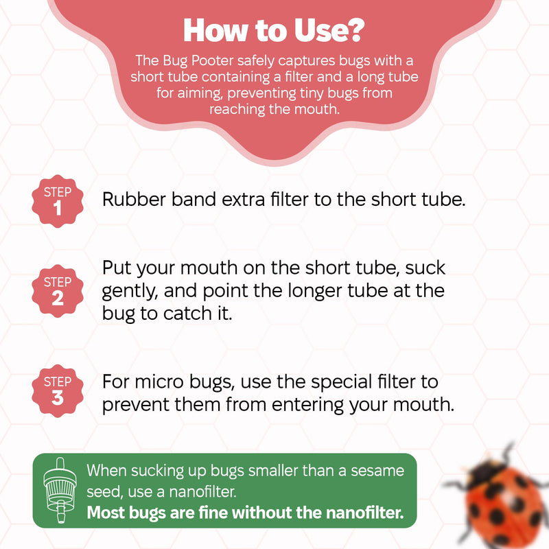 [Australia - AusPower] - Insect Pooter | Insect Capture Device for Budding Entomologist and Kid Biologist by Snout and Shell 