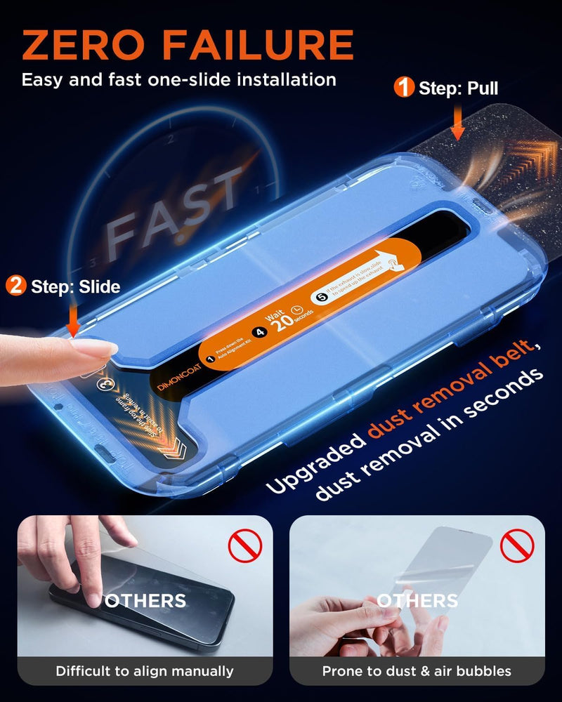 [Australia - AusPower] - DIMONCOAT 4-PACK for iPhone 15 Pro Max Privacy Screen Protector [Auto Alignment Kit] [10X Military Protection] Compatible iPhone 15 Pro Max 6.7 inch Tempered Glass Film [Case Friendly] iPhone 15 Pro Max-6.7 Inch 