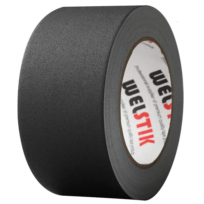 WELSTIK Black Gaffer Tape 2 Inches x 33 Yards, No Residue, Non-Reflective,Waterproof, Can be Torn by Hand, Gaffers Cloth Tape for Photography, Shooting Background Fixed 2" x 33 Yards X1 roll