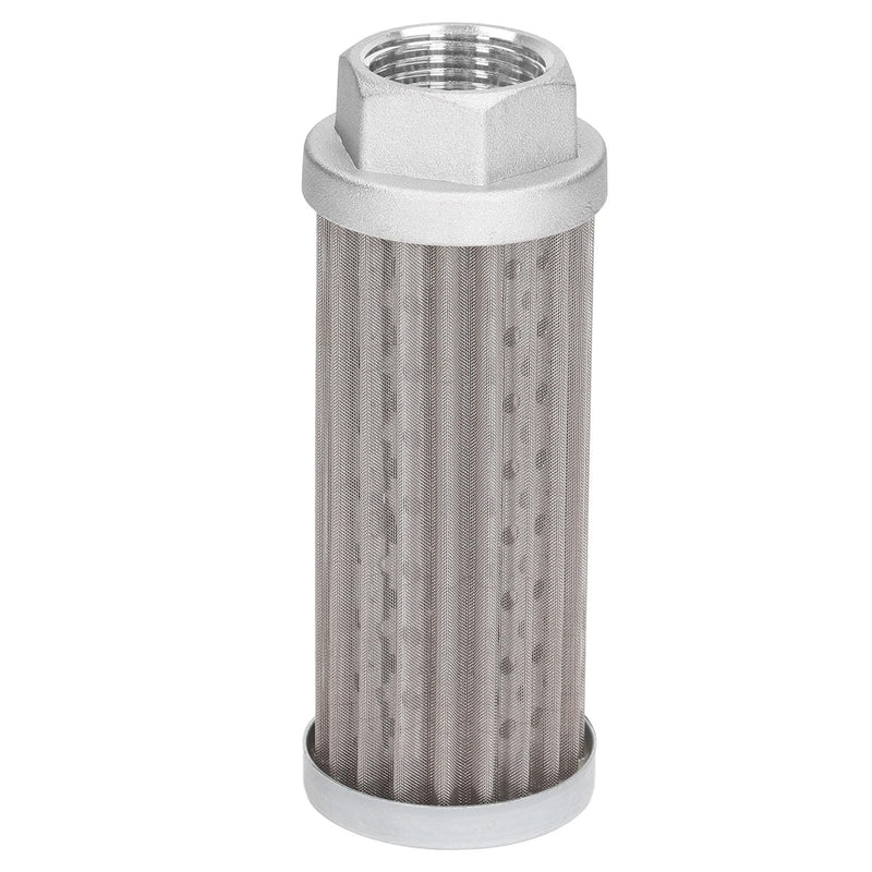 [Australia - AusPower] - Hydraulic Suction Valve Strainer Filter Cartridge Metal Mesh Pipe Joint Fuel Suction Filter Element for Automobile Generators - Stainless Steel 