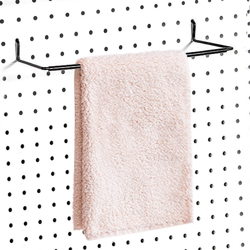 [Australia - AusPower] - AccEncyc 2 Pack Pegboard Towel Holder Pegboard Hooks for Paper Towels, Kitchen Towels, Stickers, Tapes Great Peg Board Organizer Accessories for Workshop, Garage, Kitchen 2 Pcs 