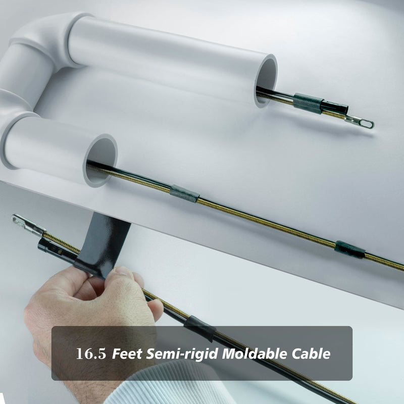 [Australia - AusPower] - Dual Lens Endoscope Camera with Light (1920 * 1440) Inspection Camera with 9 Adjustable LED Lights (16.5 ft) Semi Rigid Cable Borescope for iPhone, iPad, Samsung and Android Devices. 