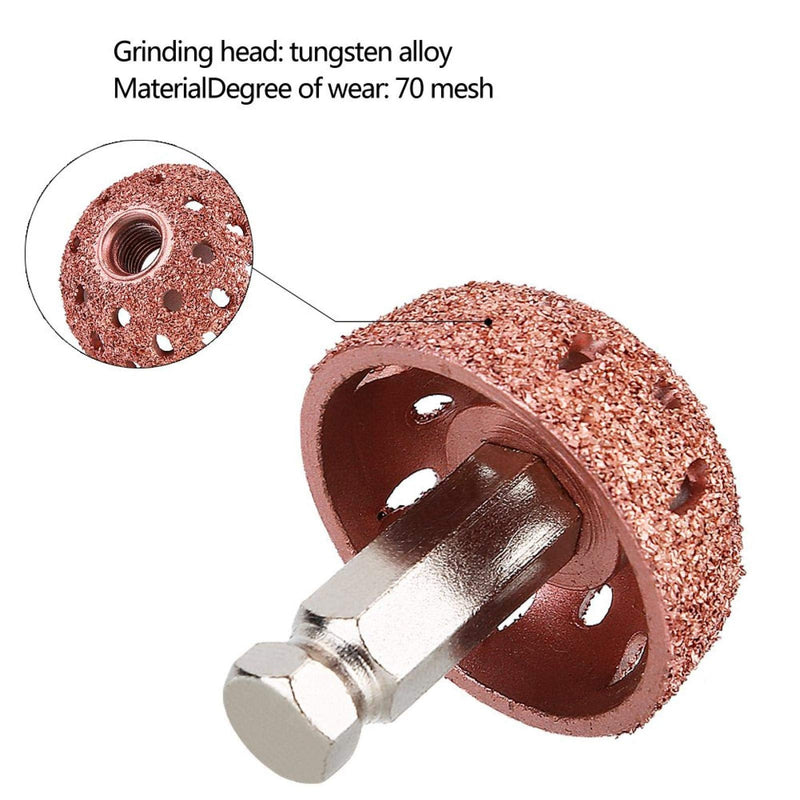 [Australia - AusPower] - Car Accessory 38 mm Tyre Repair Grinding Head Polishing Disc with Connecting Rod 