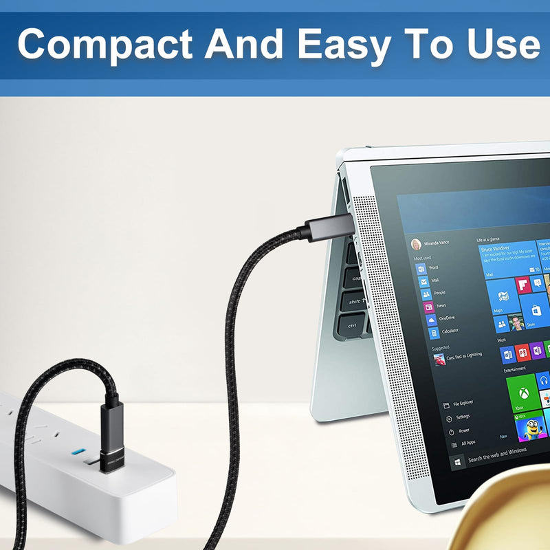[Australia - AusPower] - USB Male to USB C Adapter 4 Packs,USB to Type C Super Fast Charging/Transfer and OTG Function. Compatible with iPhone15 14 13 Plus Pro Max,iPad Pro Air 4 Mini 6 Almost USB Devices 4 pack black 