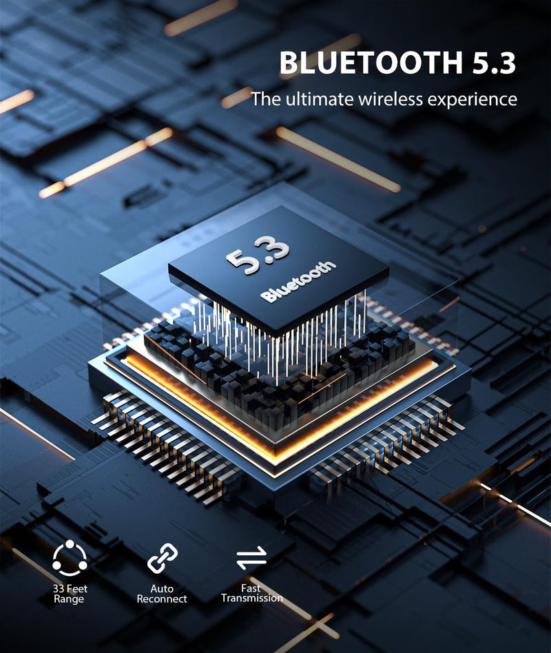 [Australia - AusPower] - COMSOON AUX Bluetooth Adapter for Car, [LED Screen] Bluetooth 5.3 Receiver for Speaker/Home Stereo/Wired Headphones, 3.5mm Wireless Audio Receiver for Hands-Free Call/Music, Dual Connection 
