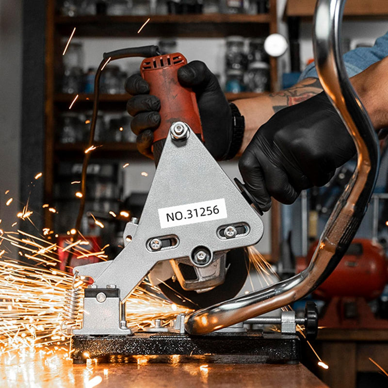 COLORTY 18483 12mm Industrial Labels Tape Replacement for Dymo Rhino Permanent Polyester Labels, Work for Rhino 1000 3000 4200 5000 5200 6000 Label Maker, Black on White, 5-Pack 1/2 inch