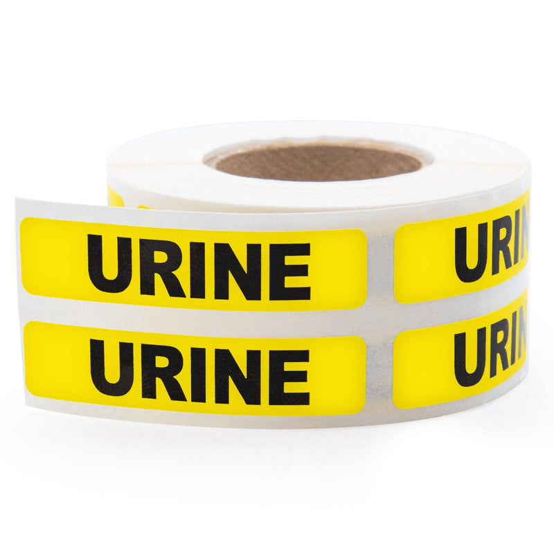 Urine Specimen Medical Labels, High-Visibility, 1.625" x 0.375", 500 Labels/Roll