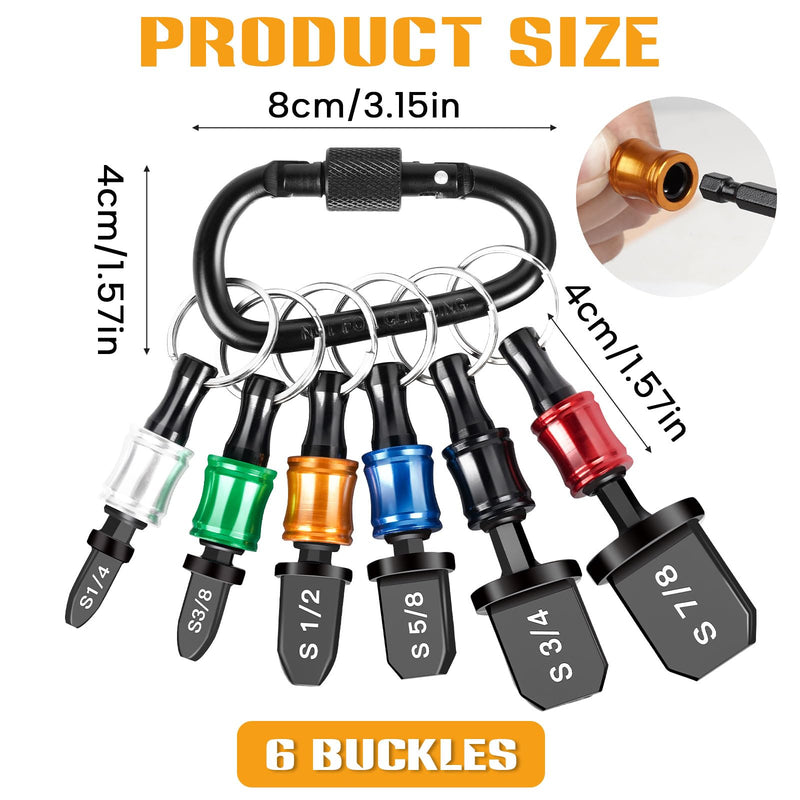 [Australia - AusPower] - 12PCS Swage Tool HVAC Repairing Set with Bit Holder, Air Conditioner Copper Tube Expander Swaging Tool Drill Bit Copper Pipe Swage, 1/4'', 3/8'',1/2'',5/8'',3/4'',7/8'' Bits Set (12PCS) 12PCS 