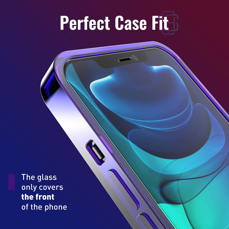 [Australia - AusPower] - iPhone 12 Pro Max Screen Protector [2-Pack] with Easy Auto-Align Install Kit - Tempered Glass for iPhone 12 Pro Max (6,7") - New Glass with Your Next Phone 